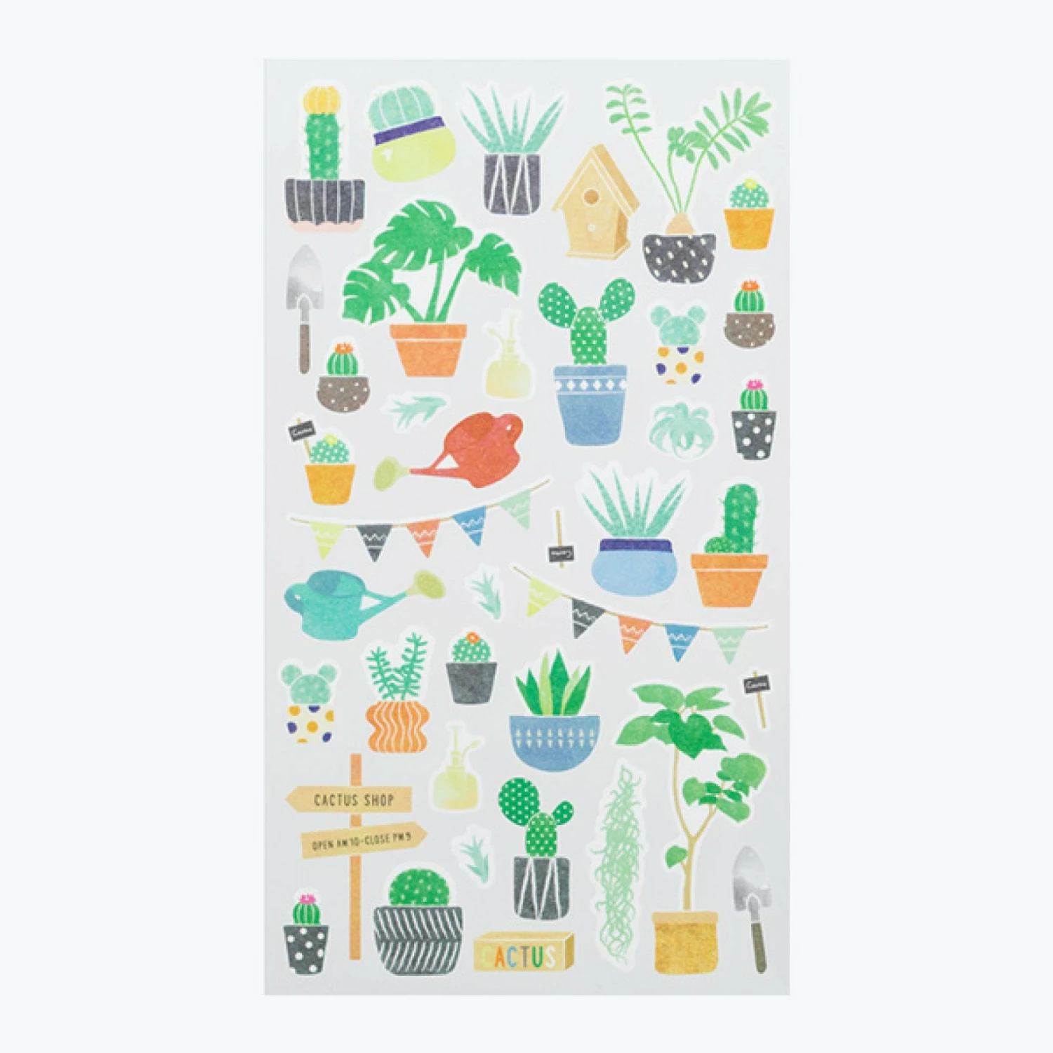 Best Pirce 🔥 Midori JP Planner Stickers Midori - Sticker Seal - Sticker Marché - Cactus ✔️ 4 Midori JP Planner Stickers Midori - Sticker Seal - Sticker Marché - Cactus