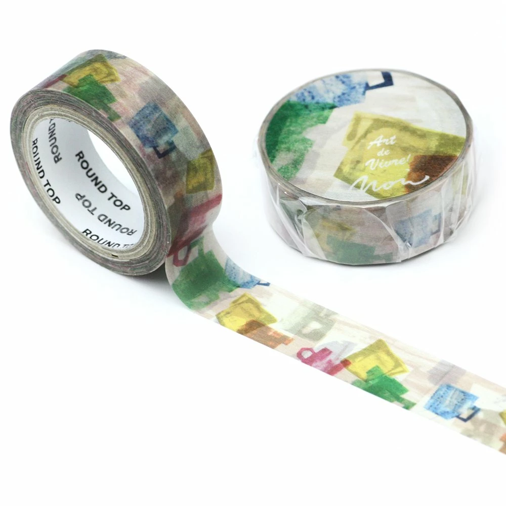 Best Sale π₯° Round Top - Atelier Noir Washi Tape β¨ 8 Round Top - Atelier Noir Washi Tape