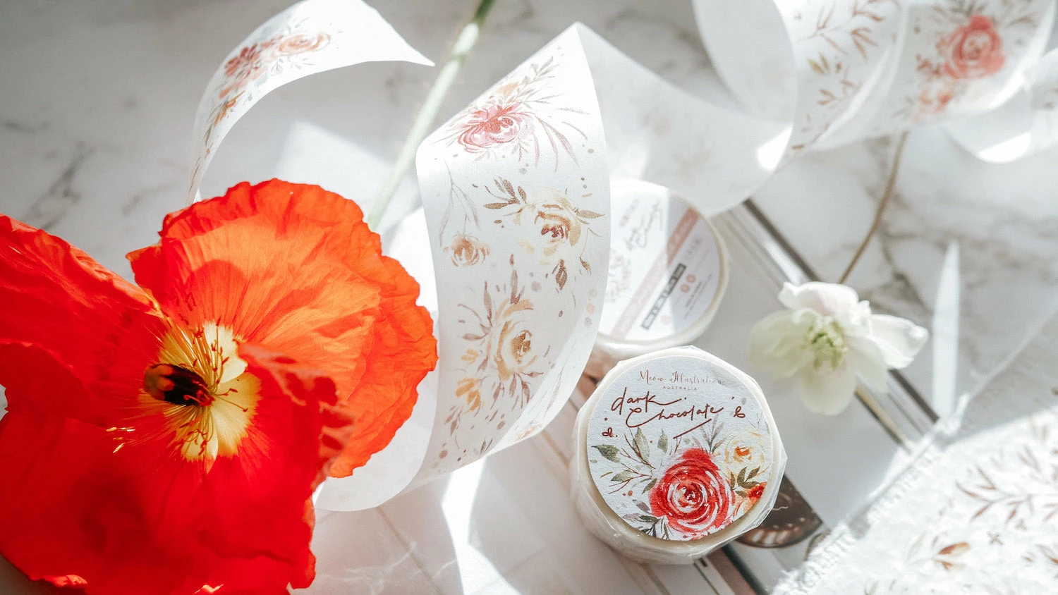 Coupon π― Meow Illustration - Washi Tape - Dark Chocolate β€οΈ 5 Meow Illustration - Washi Tape - Dark Chocolate