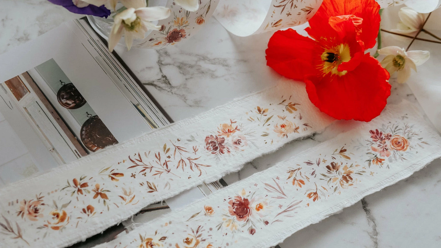 Coupon π― Meow Illustration - Washi Tape - Dark Chocolate β€οΈ 6 Meow Illustration - Washi Tape - Dark Chocolate