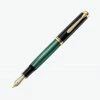 Buy 😉 Fountain Pens Pelikan - Souverän M1000 Fountain Pen - Black-Green 🎉 2 Fountain Pens Pelikan - Souverän M1000 Fountain Pen - Black-Green
