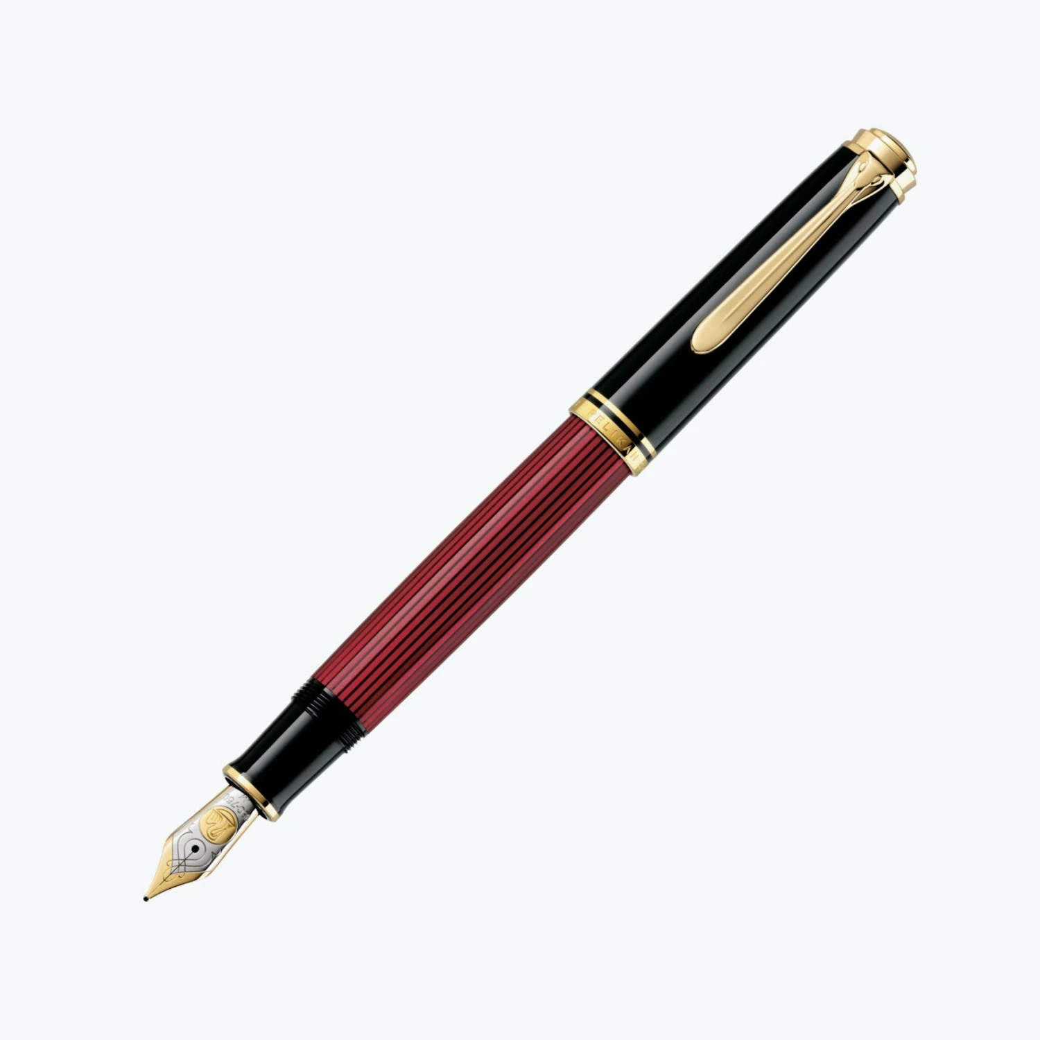 Best Sale ✨ Pelikan - Souverän M800 Fountain Pen - Black-Red ✔️ 3 Pelikan - Souverän M800 Fountain Pen - Black-Red