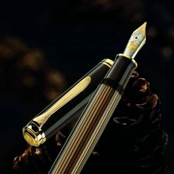 New 👏 Fountain Pens Pelikan - Souverän M800 Fountain Pen - Brown-Black 🔥 7 Fountain Pens Pelikan - Souverän M800 Fountain Pen - Brown-Black