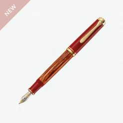 Fountain Pens Pelikan - Souverän M600 Fountain Pen - Tortoiseshell Red (Limited Edition)