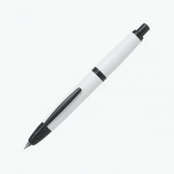 Pilot - Fountain Pen - Capless - Matte White (Black Trim) Fountain Pens