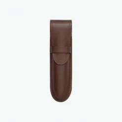 Pilot JP Pilot - Pen Pouch - Trender Leather - For Two - Dark Brown Pen & Pencil Cases