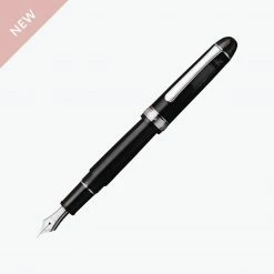 Platinum - Fountain Pen - #3776 Century - Black Diamond (Rhodium) Fountain Pens