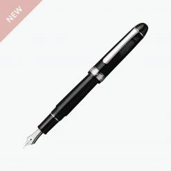 Platinum - Fountain Pen - #3776 Century - Music - Black Diamond (Rhodium) Fountain Pens