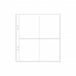 Bookbinders Design - Insert - Plastic Pocket - Regular - Quad Ringbinder Inserts