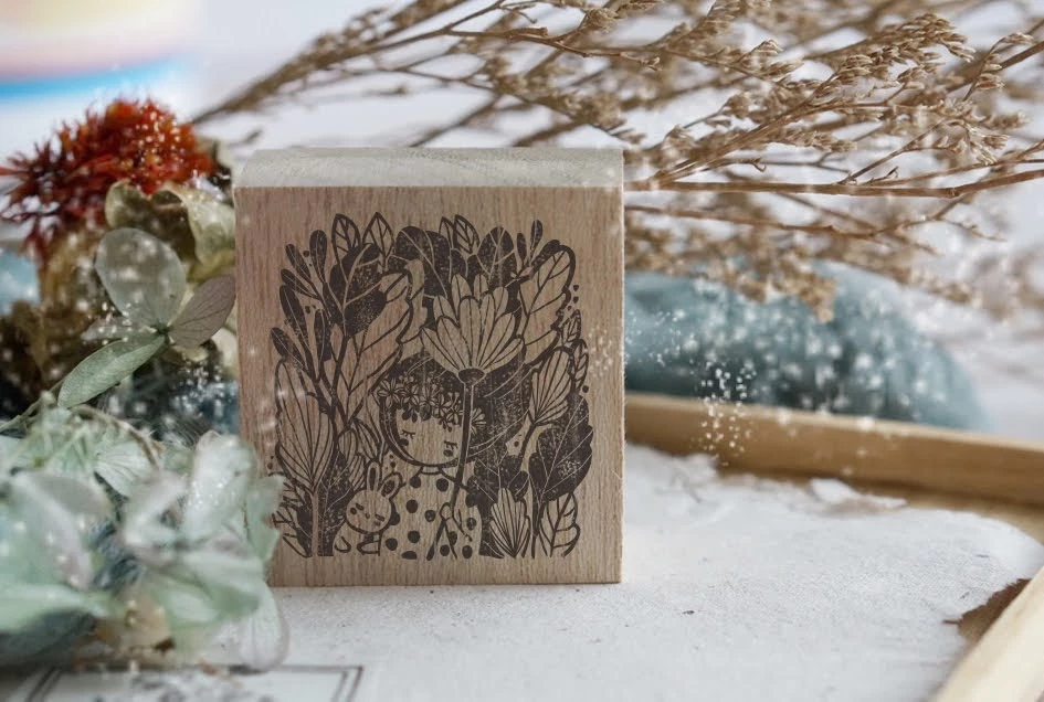 Coupon π₯ New Arrivals Black Milk Project - Stamp - Girl With Bunny (Leaves) 𧨠3 New Arrivals Black Milk Project - Stamp - Girl With Bunny (Leaves)