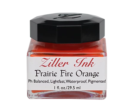 New 🔔 Ziller’s - Calligraphy Ink - Prairie Fire Orange ❤️ 3 Ziller’s - Calligraphy Ink - Prairie Fire Orange