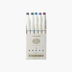 Sailor - Brush Pens - Shikiori - Set Of 5 - Summer Journaling Pens