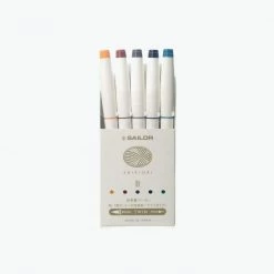 Journaling Pens Sailor - Brush Pens - Shikiori - Set Of 5 - Autumn