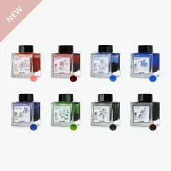 Sailor - Fountain Pen Ink - Manyo II 50ml - Complete Set Of 8 Fountain Pen Inks