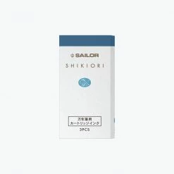 Sailor - Fountain Pen Ink - Shikiori Cartridges - Sound Of Rain - Zaza (Summer Rain)