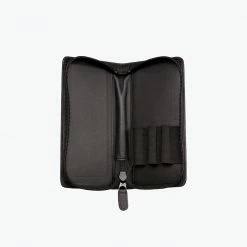 Sailor - Pen Case - Leather - 3 Slot - Black Pen & Pencil Cases