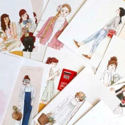 Card Sets Windry R. - Note Paper Set - Spring Letters