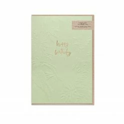 Typoflora - Card - Sage Happy Birthday