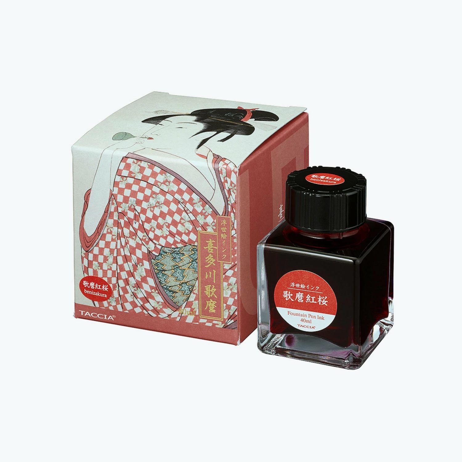 Best reviews of π Fountain Pen Inks Taccia - Fountain Pen Ink - Ukiyo-e II - Utamaro-Benizakura β 3 Fountain Pen Inks Taccia - Fountain Pen Ink - Ukiyo-e II - Utamaro-Benizakura