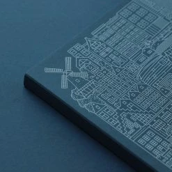 The City Works - Notebook - Amsterdam - A5 - Blue