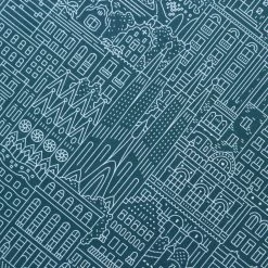 The City Works - Notebook - Barcelona - A5 - Blue Notebooks