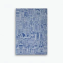 The City Works - Notebook - Hello World - A5 - Blue
