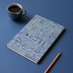 The City Works - Notebook - Hello World - A5 - Blue
