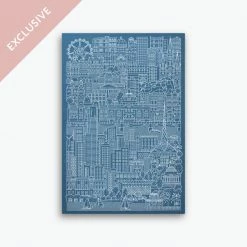 The City Works - Notebook - Melbourne - A5 - Blue New Arrivals