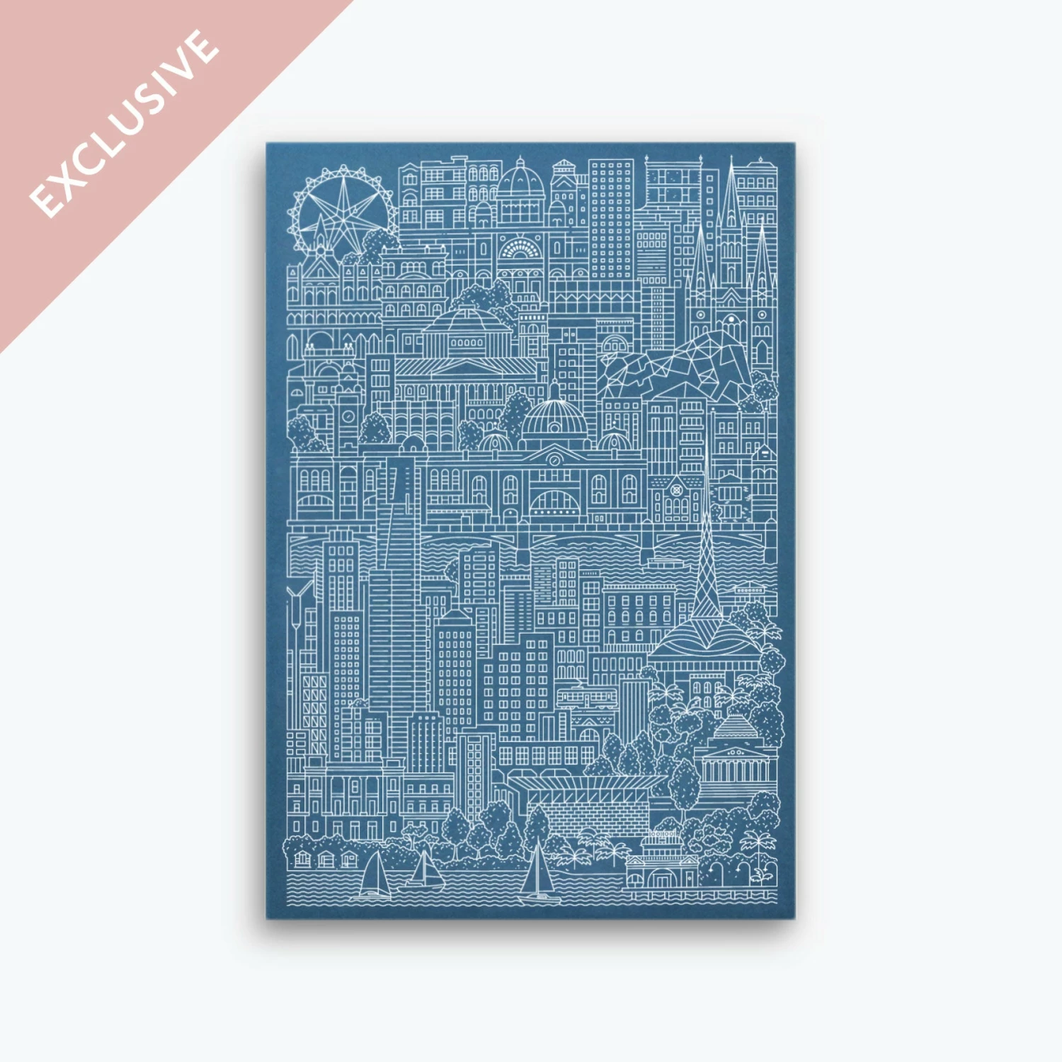 Buy π The City Works - Notebook - Melbourne - A5 - Blue New Arrivals π 3 The City Works - Notebook - Melbourne - A5 - Blue New Arrivals