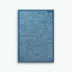 The City Works - Notebook - Prague - A5 - Blue Notebooks