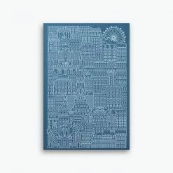 The City Works - Notebook - Vienna - A5 - Blue
