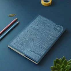 The City Works - Notebook - Vienna - A5 - Blue