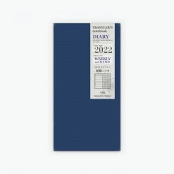 Traveler's Company - 2022 Diary - 6 Month Insert - Regular - Weekly+Memo (Jul - Dec)