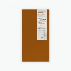 Traveler's Company - 2022 Diary - 6 Month Insert - Regular - Weekly Vertical (Jul - Dec)