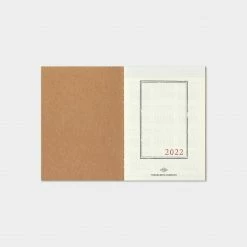 Traveler's Notebook Traveler's Company - 2022 Diary - Insert - Passport - Monthly