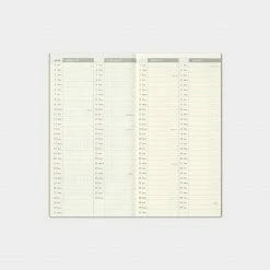 Traveler's Company - 2022 Diary - Insert - Regular - Weekly+Memo Traveler's Notebook