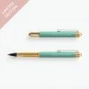 Traveler's Notebook Traveler's Company - Rollerball Pen - Brass - Factory Green