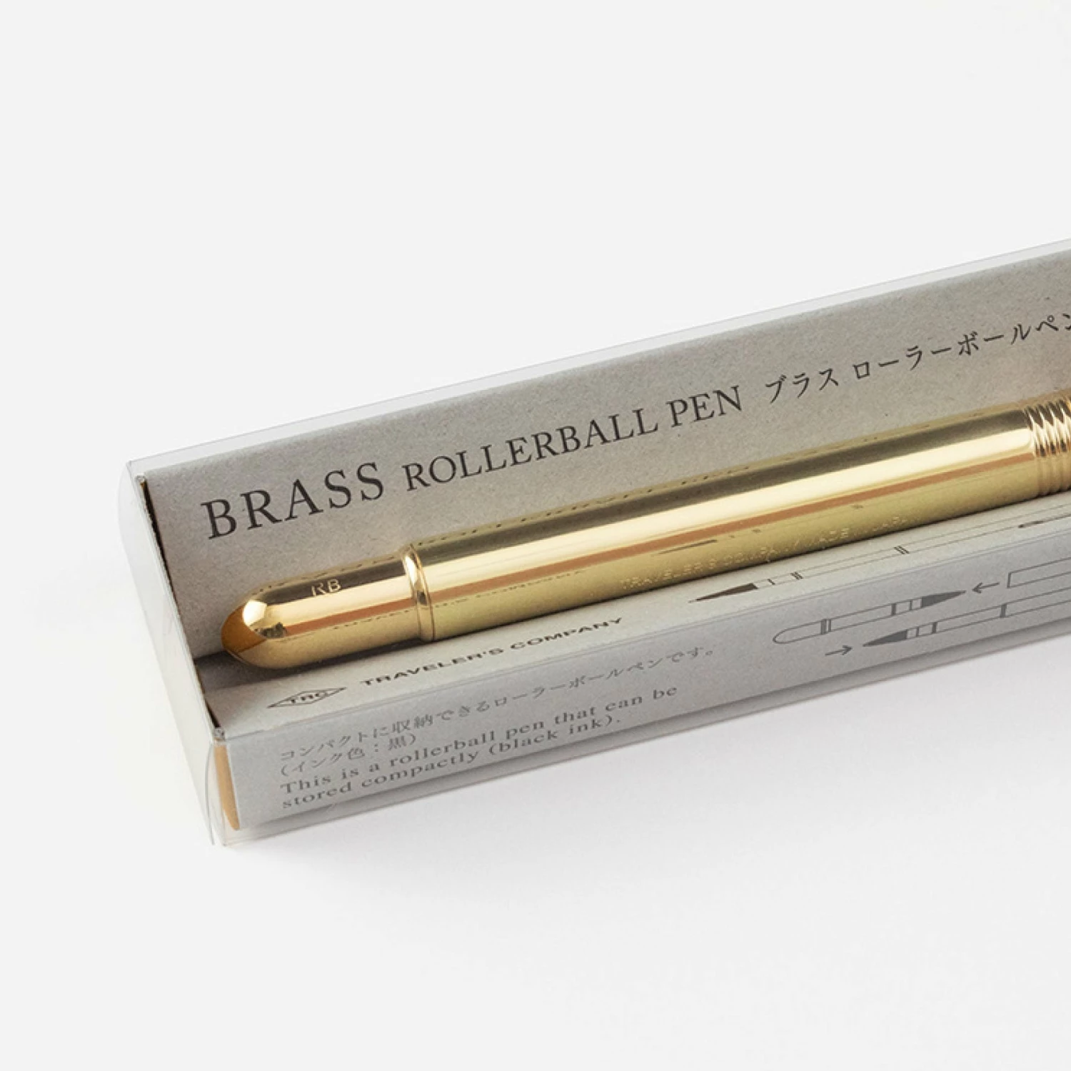Hot Sale π Traveler's Company - Rollerball Pen - Brass 𧨠6 Traveler's Company - Rollerball Pen - Brass