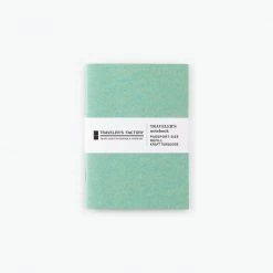 Traveler's Company Traveler's Factory - Insert - Passport - Kraft Turquoise Notebooks