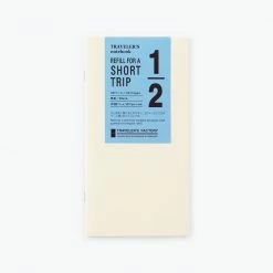 Bookbinders Design Shop 31 Traveler's Company Notebooks Traveler's Factory - Insert - Regular - Short Trip - Cream