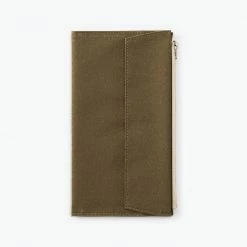 Traveler's Company Traveler's Factory - Zipper Case - Regular - Olive Notebooks