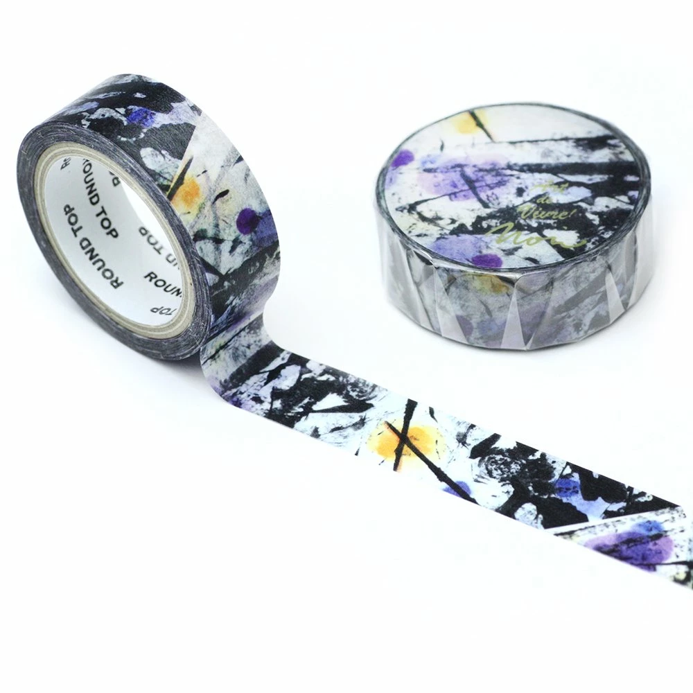 Best Sale π₯° Round Top - Atelier Noir Washi Tape β¨ 6 Round Top - Atelier Noir Washi Tape