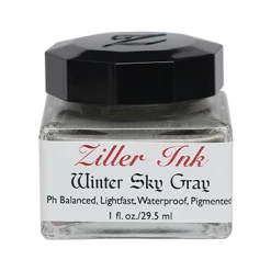 Ziller’s - Calligraphy Ink - Winter Sky Gray Calligraphy Inks