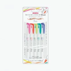 Zebra - Brush Pen - Mildliner Double Sided - Refresh Mild Set New Arrivals