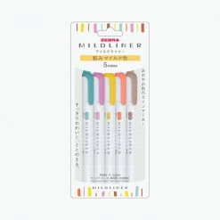 Zebra - Highlighter - Mildliner Double Sided - Warm Set Journaling Pens