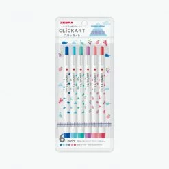 Zebra - Marker - Clickart - Yurukawa - Set Of 6 - Gokigen