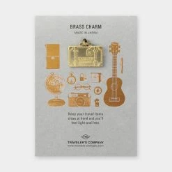 Traveler's Company - Brass Charm Traveler's Notebook