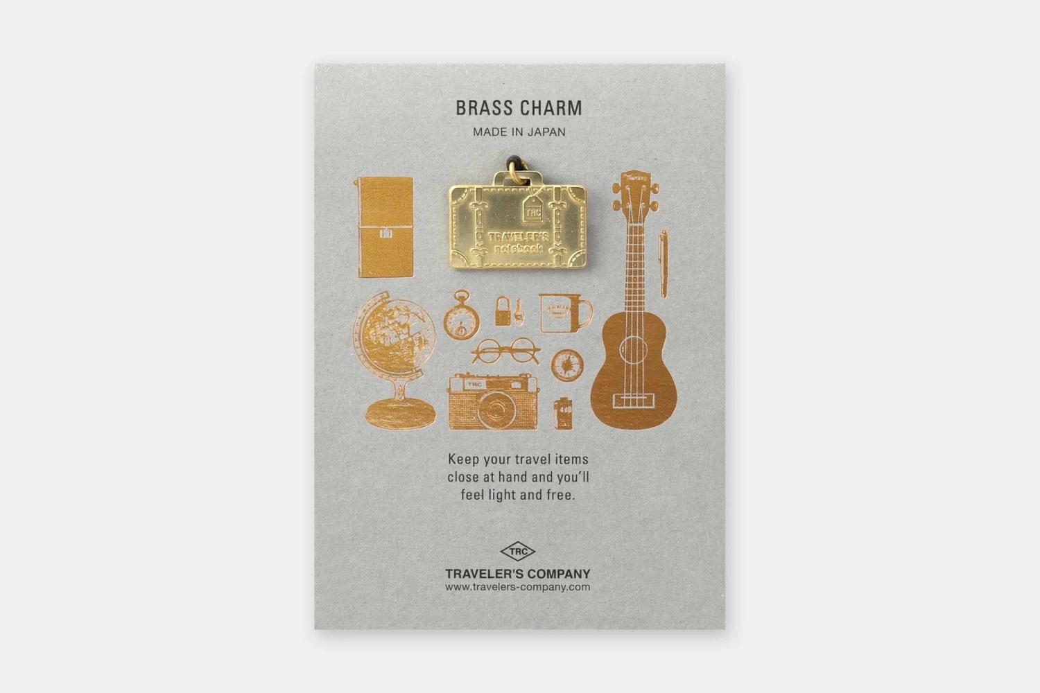 Hot Sale ๐งจ Traveler's Company - Brass Charm Traveler's Notebook โ๏ธ 3 Traveler's Company - Brass Charm Traveler's Notebook