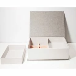 Boxes Bookbinders Design - Box - A4 Two Level - Light Grey