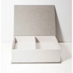Boxes Bookbinders Design - Box - A4 Two Level - Light Grey
